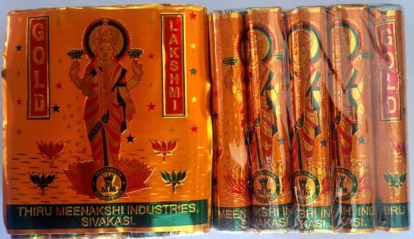 4" Gold Lakshmi (5 Pcs)