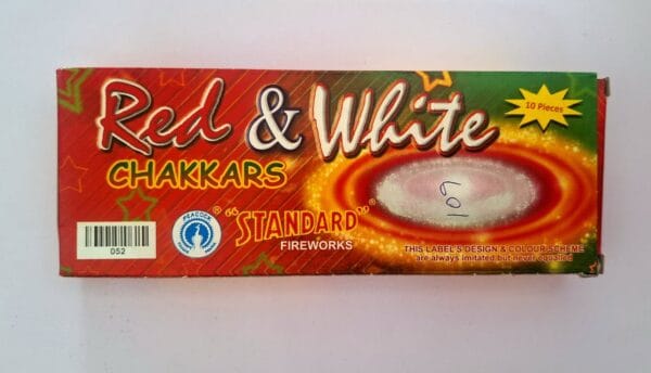Red & White Chakkar's (10 Pcs) (Standard FW)